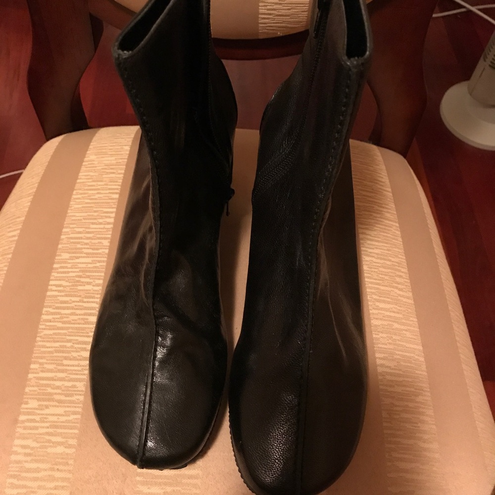 Leather booties